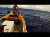 Harpooning Mahimahi and down fishing for Yellowfin Tuna - Rarotonga, Cook Islands