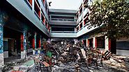 shiv vihar school Delhi violence- दंगाइयों ने जला डाला स्कूल, पेट्रोल बम दागने के लिए छत पर बना रखी थी गुलेल, देखें E...