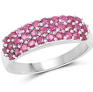 Add to the style of your party with ruby gemstone ring