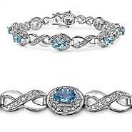 Give the gift of love this holiday season with blue topaz gemstone bracelets