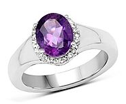 Shop stunning amethyst gemstone rings for womens