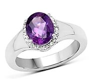 Looking for high quality genuine Amethyst Gemstone rings