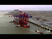 THE LATEST NEWS : Giant port cranes land in London