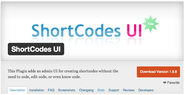 WordPress › ShortCodes UI " WordPress Plugins