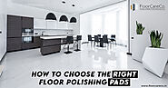 Floor polishing pads for achieving a quality finish on floor