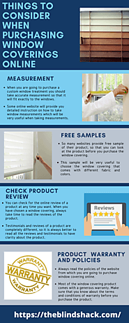 Things to consider when purchasing window coverings online
