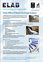 Waste discharge analysis - Trade Effluent | ELAB