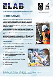 Soil and Water Contamination - Topsoil Analysis and Testing | ELAB