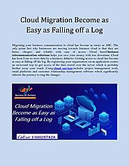 Cloud Migration Become as Easy as Falling off a Log