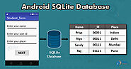 Android SQLite Database for Android Developers - DataFlair