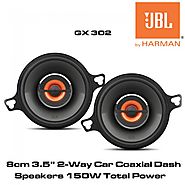 JBL GX302 - 8cm 3.5" 2-Way Car Coaxial Dash Speakers 150 Watts Total Power