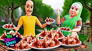 लालची मटन चाप वाला हिंदी कहानी | Greedy Mutton Chaap Seller | Hindi Kahaniya | Village Funny Video
