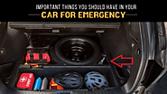 Important things you should have in your car for emergency