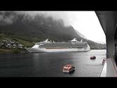 OLDEN, NORWAY VIEWED FROM CRUISE SHIP