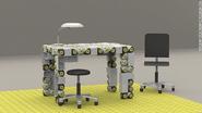 Robot furniture that builds itself