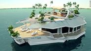 The $6 million man-made floating island