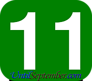 How Many Days Until 11th September 2020? - UntilSeptember.com