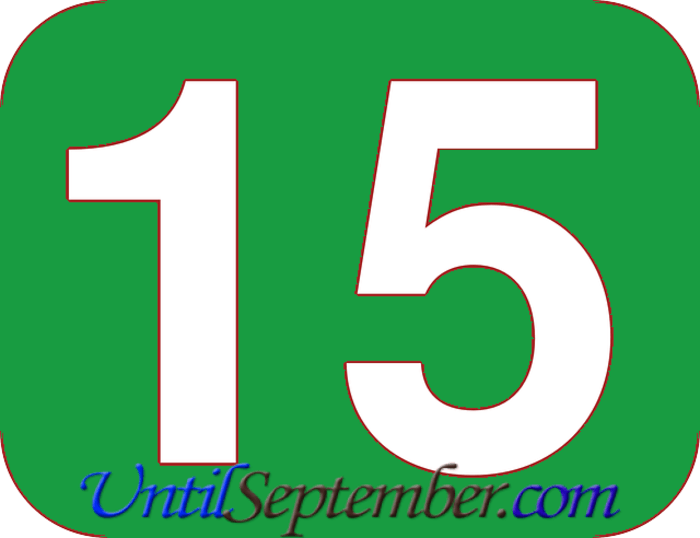 How many days until september? | A Listly List