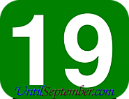 How Many Days Until 19th September 2020? - UntilSeptember.com