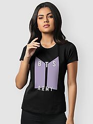 Shop half sleeve t shirt for women Online- Stay Awesome @ Beyoung