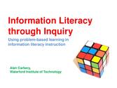 Information literacy through inquiry: using problem-based learning in…