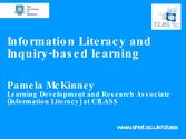 Inquiry-based Learning and Information Literacy