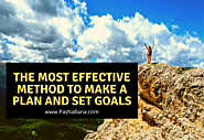 the most effective method to make a plan and set goals