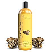 Rey Naturals Cold-Pressed, 100% Pure Castor Oil - Moisturizing & Healing, For Dry Skin, Hair Growth - For Skin, Hair ...