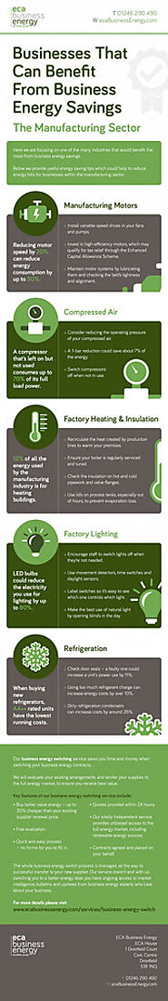 Businesses That Can Benefit From Business Energy Savings - The Manufacturing Sector