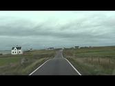 Driving on North Uist, Outer Hebrides, Scotland