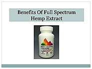 Benefits Of Full Spectrum Hemp Extract