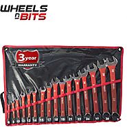 Shop Now! 16pc Spanner Set Combination 6-32mm Metric Combo Heavy Duty garage car hand tool