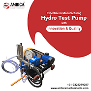 Buy Hydrostatic Test Pump At Best Price