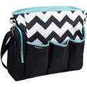 Best Chevron Diaper Bag for a Boy or Girl | Grey Pink Blue Navy Orange Purple Green