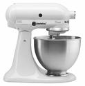 KitchenAid K45SSWH K45SS Classic 275-Watt 4-1/2-Quart Stand Mixer, White