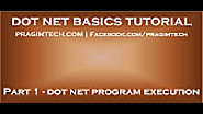 Dot Net Basics tutorial - YouTube