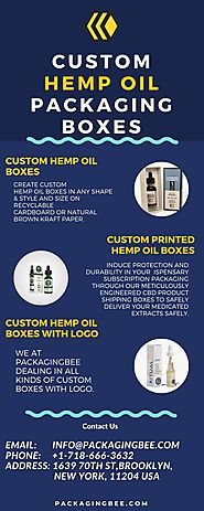 Custom Hemp Oil Boxes With Logo