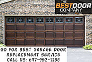 Go for Garage Door Replacement Service with The Best Door Company