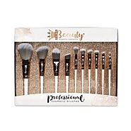 Crystal filled Makeup brushes (full set) White – Primalash