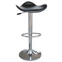 Adjustable Chrome Black Bar Stool
