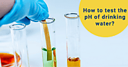 How to test the pH of drinking water?