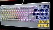 HAVIT HV-KB389L Mechanical Keyboard Backlit Settings