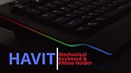 HAVIT KB472L RGB Mechanical Keyboard With Phone Holder