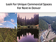 Look For Unique Commercial Spaces For Rent in Denver