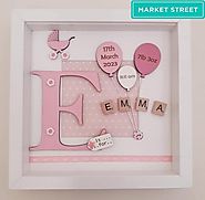 New Baby Girl Picture Frame - New Baby Gift