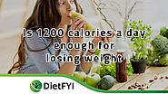 Website at https://dietfyi.com/is-1200-calories-a-day-enough/