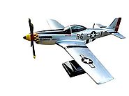 P51 Mustang Aircraft Desktop Model. Made-to-Order Custom 16inch Replica Airplane by Modelworksdirect.com