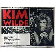 KIM WILDE Southport Theatre (Rare original 1982 UK 30 x 40 promotional poster issued to promote the show at the South...