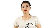 Buy MIDAAS Cotton Printed Womens Tshirts At Amazon.in - T Shirt Online