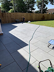 Outdoor Porcelain Paving Installation - Royale Stones